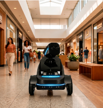 Robô Orbit com visão em alta definição