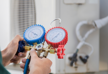 Diagnóstico técnico de possível vazamento de fluido refrigerante
