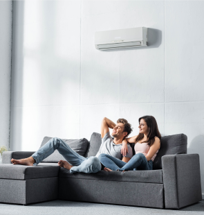 Climatização de sala com ar-condicionado