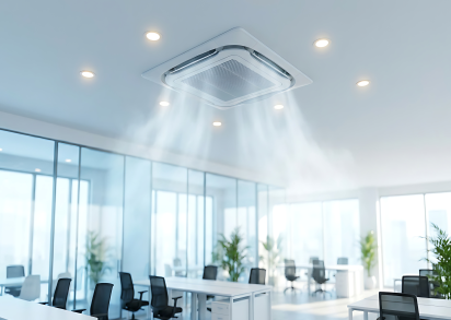 Especialista em climatização realizando avaliação técnica
