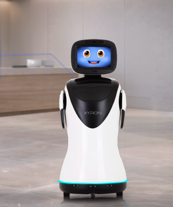 Neo Bot em recepção corporativa