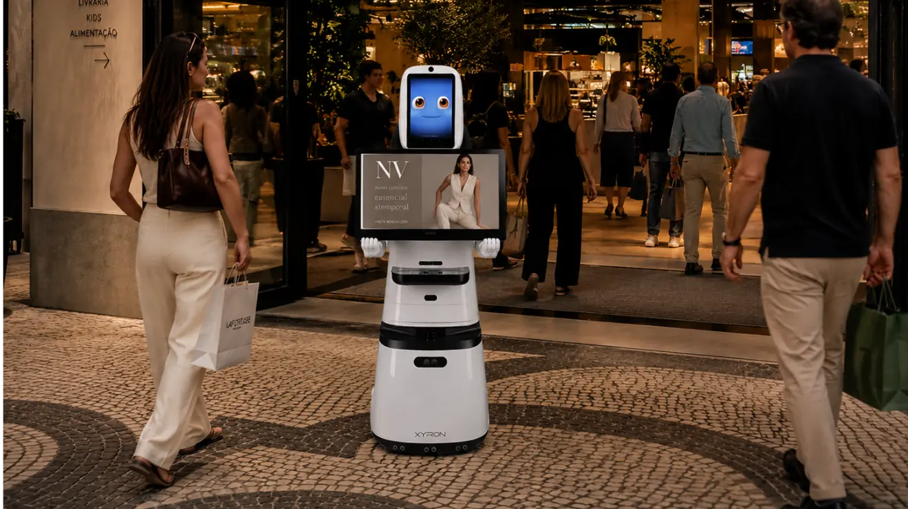 Connect Bot em recepção com robótica inteligente